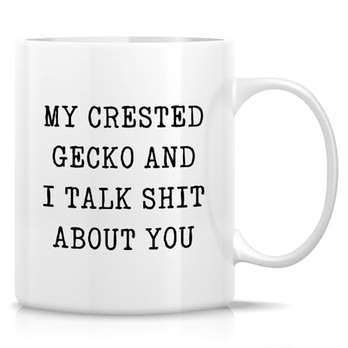 Funny Crested Gecko Lover or Humorous Gift for | Ceramic Coffee Mug | 11 OZ