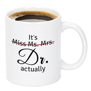 Maustic Doctor Gifts for Women PhD Graduation | Ceramic Coffee Mug | 11 OZ