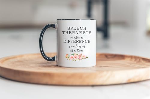 Therapists Make A Difference One Word At Time | Ceramic Coffee Mug | 11 OZ