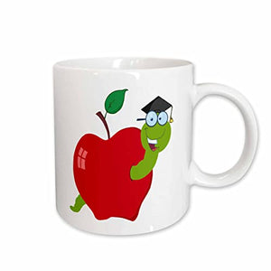 Cute School Grad Graduation Worm In Funny | Ceramic Coffee Mug | 11 OZ