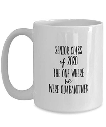 Funny Quarantine Graduation Senior Class Of | Ceramic Coffee Mug | 11 OZ