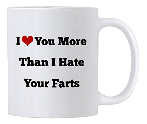 I Love You More Than Hate Your Farts Great | Ceramic Coffee Mug | 11 OZ