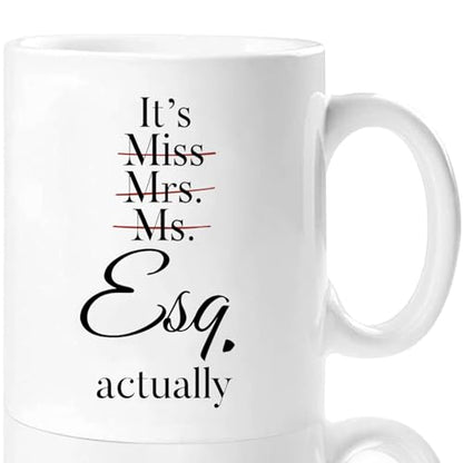 Shqiueos Lawyer Gifts for Women Pass the Bar | Ceramic Coffee Mug | 11 OZ