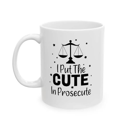 Personalized I Put The Cute In Prosecute | Customised Coffee Mug | 11 OZ