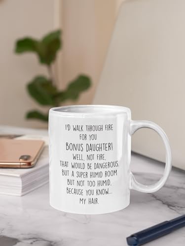 Birthday gifts for Bonus Daughter from Stepmom | Ceramic Coffee Mug | 11 OZ