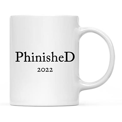 Graduation Gift Phinished 2026 1-Pack Includes | Ceramic Coffee Mug | 11 OZ