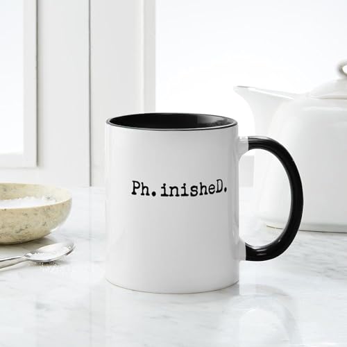 Typewriter Finished Phd | Ceramic Coffee Mug | 11 OZ