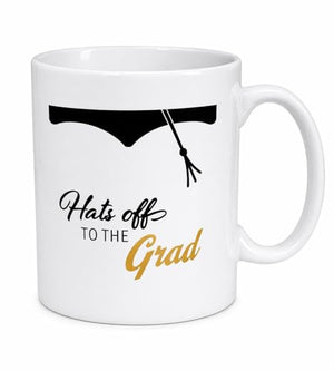Hats Off to the Grad Graduation Gift for High | Ceramic Coffee Mug | 11 OZ