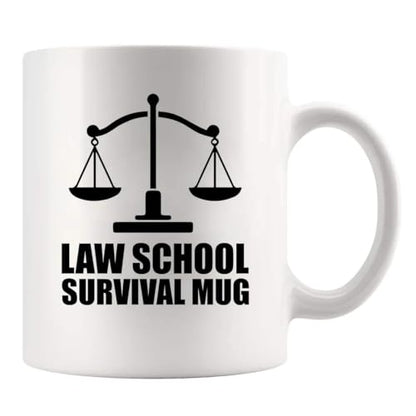 Law School Survival Future Lawyer Gifts | Ceramic Coffee Mug | 11 OZ