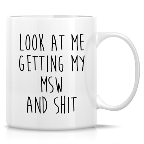Funny Master of Social Work Graduation MSW | Ceramic Coffee Mug | 11 OZ