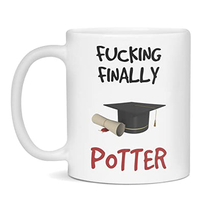 Potter Custom Graduation Fucking Finally | Customised Coffee Mug | 11 OZ