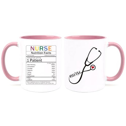 Funny Nurse Gifts for Women Men Nutrition | Ceramic Coffee Mug | 11 OZ