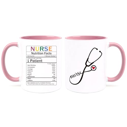 Funny Nurse Gifts for Women Men Nutrition | Ceramic Coffee Mug | 11 OZ