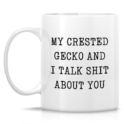 Funny Crested Gecko Lover or Humorous Gift for | Ceramic Coffee Mug | 11 OZ