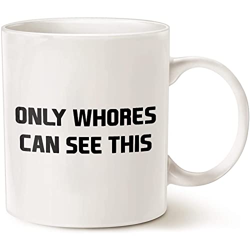 Funny Motivational Only Whores Can See This | Ceramic Coffee Mug | 11 OZ