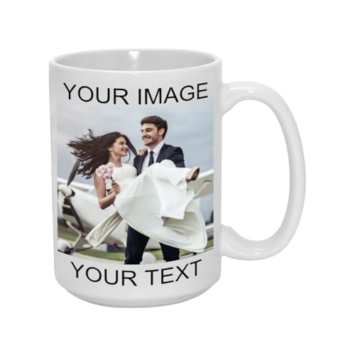 Custom with Photo Text Logo Personalized | Customised Coffee Mug | 11 OZ