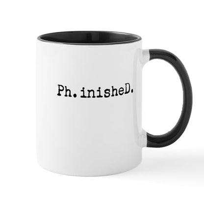Typewriter Finished Phd | Ceramic Coffee Mug | 11 OZ