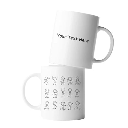 Personalized Funny Math Algebra Dance | Customised Coffee Mug | 11 OZ