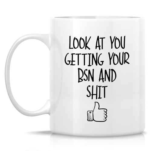 Funny Nurse BSN Bachelor of Science in Nursing | Ceramic Coffee Mug | 11 OZ