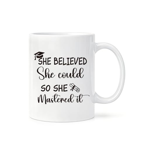 She Believed Could So Mastered It Masters | Ceramic Coffee Mug | 11 OZ