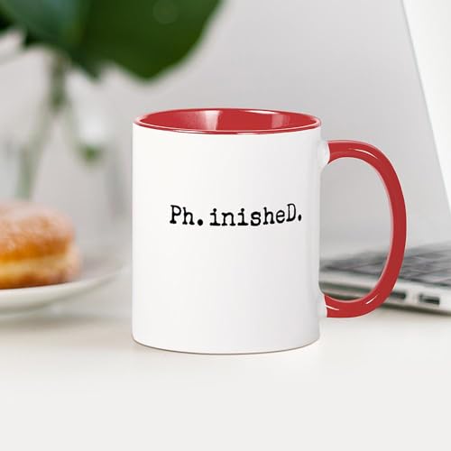 Typewriter Finished Phd Doctorate | Ceramic Coffee Mug | 11 OZ