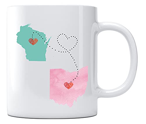 Wisconsin and Ohio Mothers Day Best Gifts for | Ceramic Coffee Mug | 11 OZ