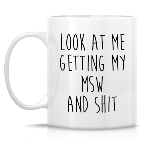 Funny Master of Social Work Graduation MSW | Ceramic Coffee Mug | 11 OZ