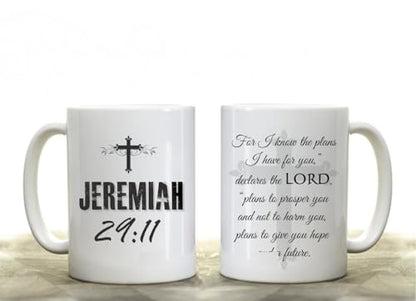 Personalized Bible Verse Custom Double | Customised Coffee Mug | 11 OZ