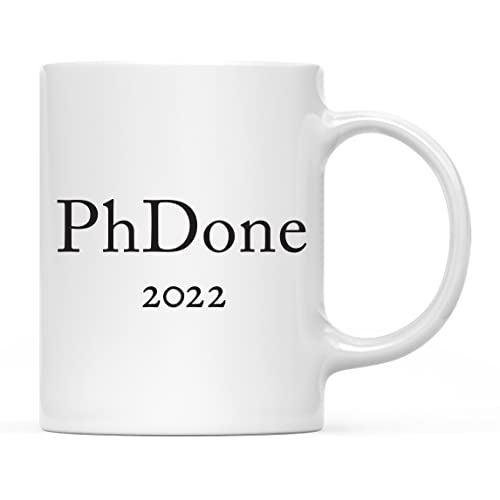Graduation Gift PhDone 2026 1-Pack Includes | Ceramic Coffee Mug | 11 OZ