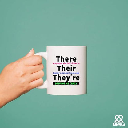 There Their They re Grammar English Teacher | Ceramic Coffee Mug | 11 OZ