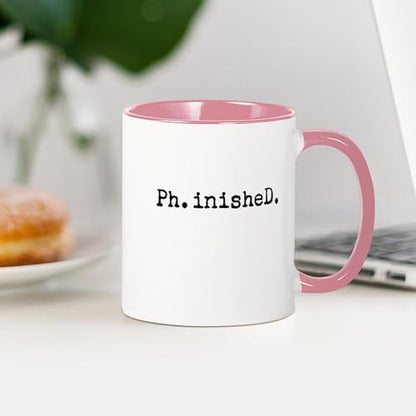 Typewriter Finished Phd Scholar | Ceramic Coffee Mug | 11 OZ