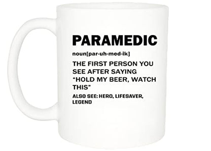 Rogue River Tactical EMT Funny Paramedic Noun | Ceramic Coffee Mug | 11 OZ