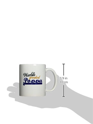 Worlds Greatest Poppa father or grandfather | Ceramic Coffee Mug | 11 OZ