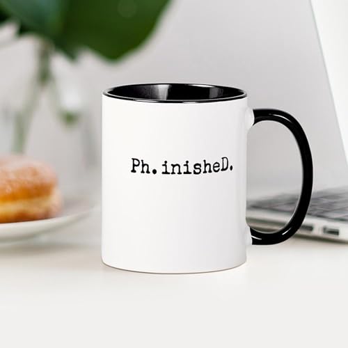 Typewriter Finished Phd | Ceramic Coffee Mug | 11 OZ