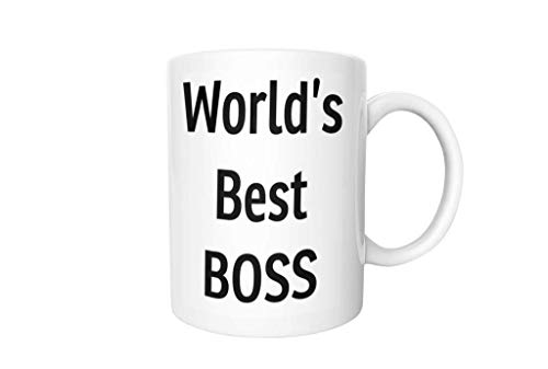 World s Best Boss Great Gift for the Make | Ceramic Coffee Mug | 11 OZ