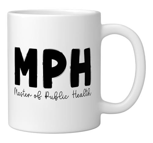 MPH Master Of Public Health Graduation Flowers | Ceramic Coffee Mug | 11 OZ