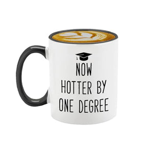 Veracco Funny Gift Graduation Now Hotter By | Ceramic Coffee Mug | 11 OZ