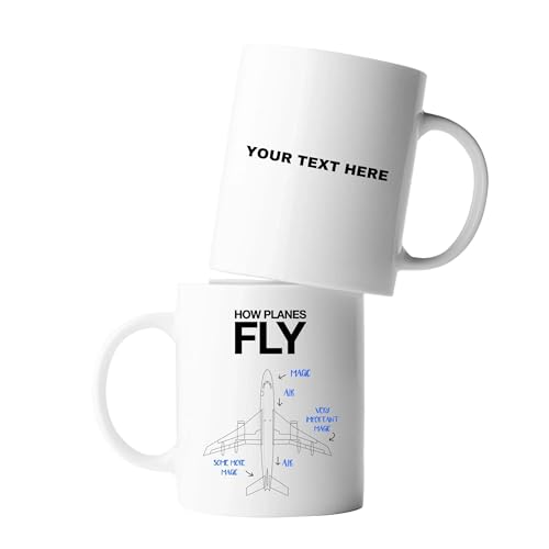 Personalized How Planes Fly Customized | Customised Coffee Mug | 11 OZ