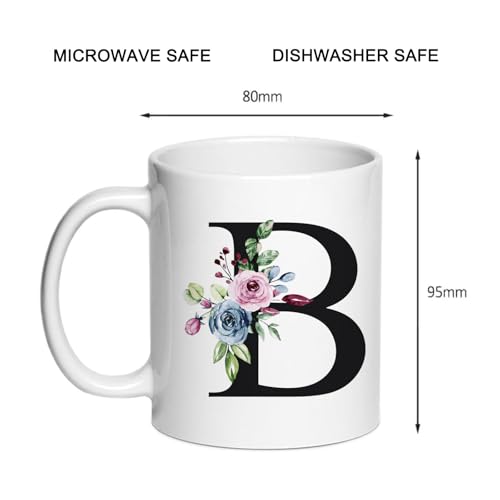 Personalized B Gifts Novelty Monogrammed | Customised Coffee Mug | 11 OZ
