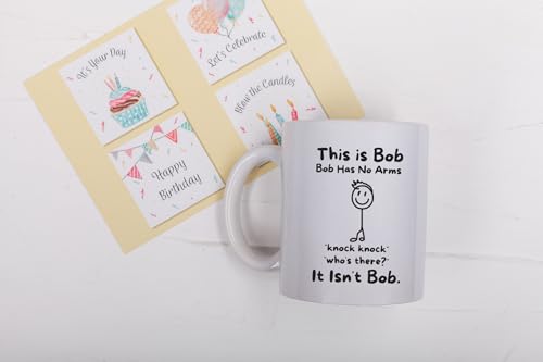 This Is Bob Funny Stickman Figure Has No Arms | Ceramic Coffee Mug | 11 OZ