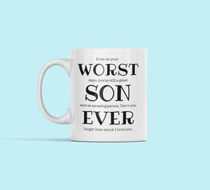 Funny Son Worst Ever Sarcastic Birthday | Ceramic Coffee Mug | 11 OZ