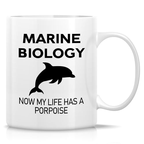Funny Marine Biologist My Life Has A Porpoise | Ceramic Coffee Mug | 11 OZ