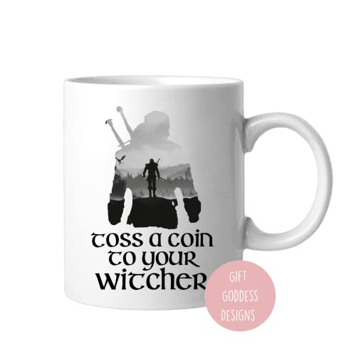 Toss A Coin To Your Witcher for Family Friend | Ceramic Coffee Mug | 11 OZ
