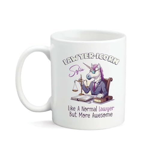Novelty Lawyericorn Design Customized | Customised Coffee Mug | 11 OZ