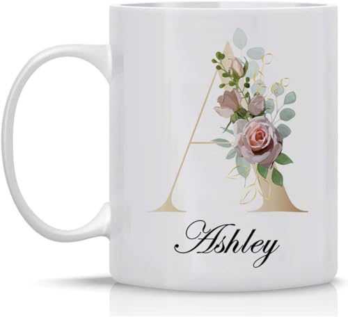 Custom Monogrammed Personalized with | Customised Coffee Mug | 11 OZ