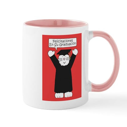 Graduation Congratulations In Spanish Scholar | Ceramic Coffee Mug | 11 OZ