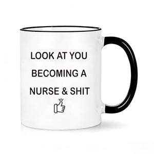 Funny Nurse Gifts for Women Nursing Student | Ceramic Coffee Mug | 11 OZ