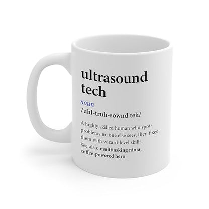 DesiDD Ultrasound Tech Definition Funny Gifts | Ceramic Coffee Mug | 11 OZ