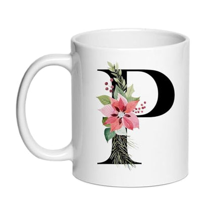 Personalized P Gifts Monogrammed Gift for | Customised Coffee Mug | 11 OZ