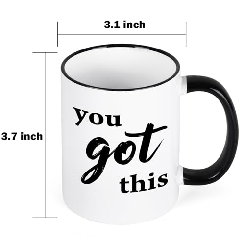 YHRJWN You Got This Gifts for Women Men | Ceramic Coffee Mug | 11 OZ